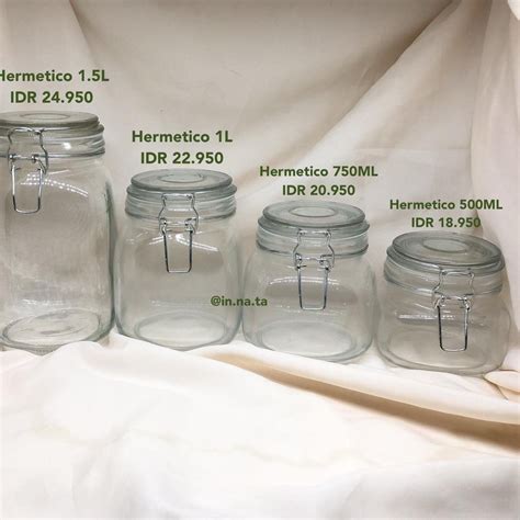 Jual Belanja Sekarang Hermetico 500ml 750ml 1L 1 5L Jar Toples