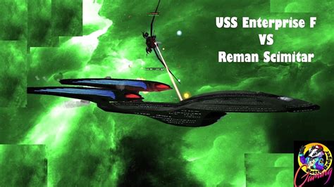 Uss Enterprise F Vs Reman Scimitar Bridge Commander Remastered Star