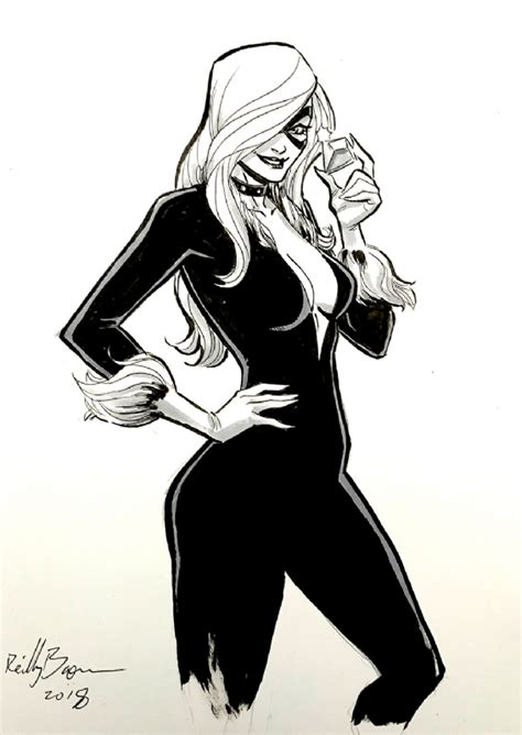 Black Cat By Reilly Brown In Reilly Brown S Marvel Comic Art Gallery Room