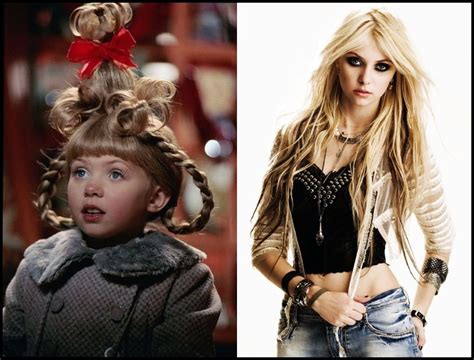 Taylor Momsen Who From The Grinch Cindy Lou Who Celebrities Then And