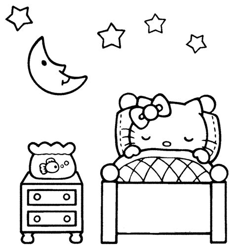 Kumpulan Gambar Hello Kitty Untuk Di Warnai Anak Anak Paud Dan Tk