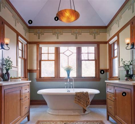 Arts And Crafts Revival Bath Craftsman Bathroom Arts And Crafts House