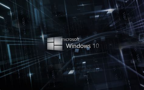 Wallpaper Microsoft Windows 10 Logo 3d Background