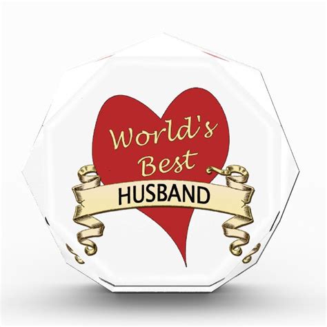 world s best husband acrylic award