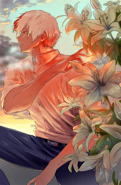 Shoto With Flowers Boku No Hero Academia Fan Art 43985022 Fanpop