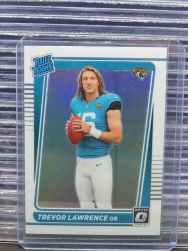 2021 Donruss Optic Trevor Lawrence Holo Prizm Variation Rated Rookie Rc