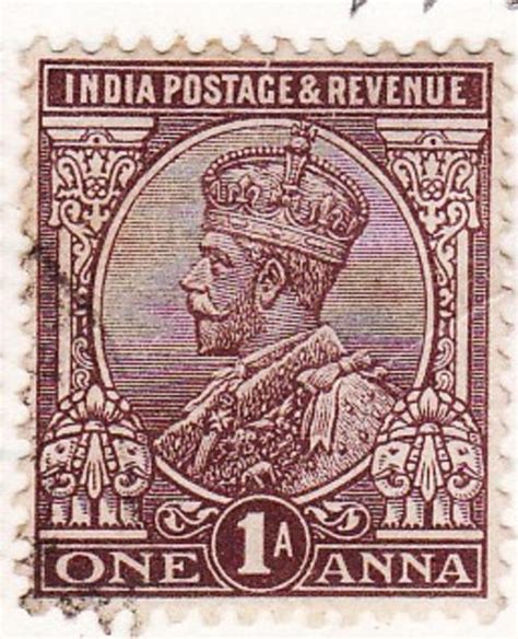 India INDIA POSTAGE REVENUE ONE ANNA Was Sold For R8 00 On 23 May