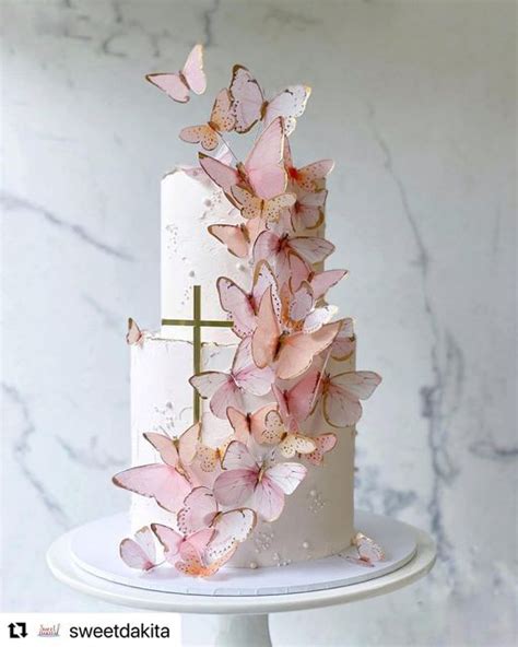 Prettiest Butterfly Flower Cake By The Talented Vanessa Pastelandbloom