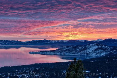 Beautiful Sunset Over Lake Tahoe Lake Tahoe Beautiful Sunset Tahoe