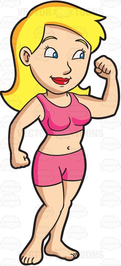 A Woman Flexing Her Arm Muscles Academia Fitness Academia