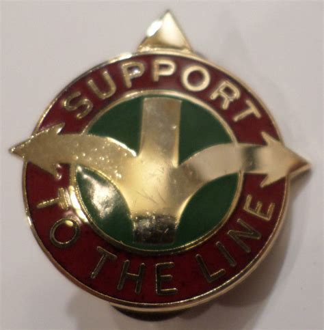 Us Military Hat Lapel Pin 419th Transportation Battallion Support To
