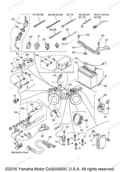 2003 yamaha f25elhb outboard service repair maintenance manual factory. Yamaha ATV 2004 OEM Parts Diagram for Electrical - 1 | Partzilla.com