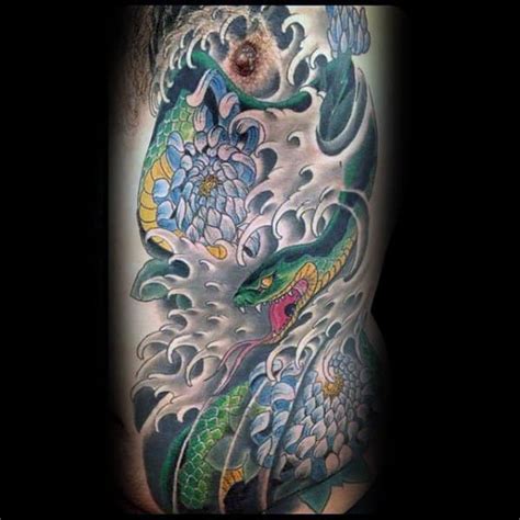 Traditional snake tattoos are the symbol of cultural and traditional traits. 80 Japanese Snake Tattoo Design For Men - Cool Ink Ideas