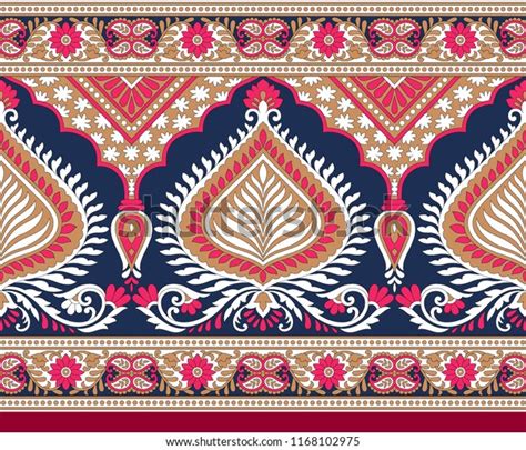 Seamless Traditional Indian Motif Stock Illustration 1168102975