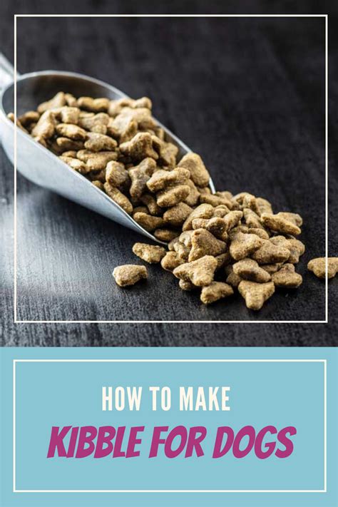 How To Make Kibble For Dogs Dog Kibble Recipe Dog