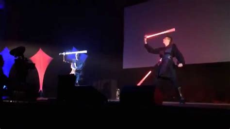 Lightsaber Trick Slowmotion Saberproject Jedi Con 2014 Youtube