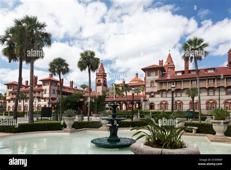 Ornate Tower And Details Of Ponce De Leon Hotel Now Flagler College