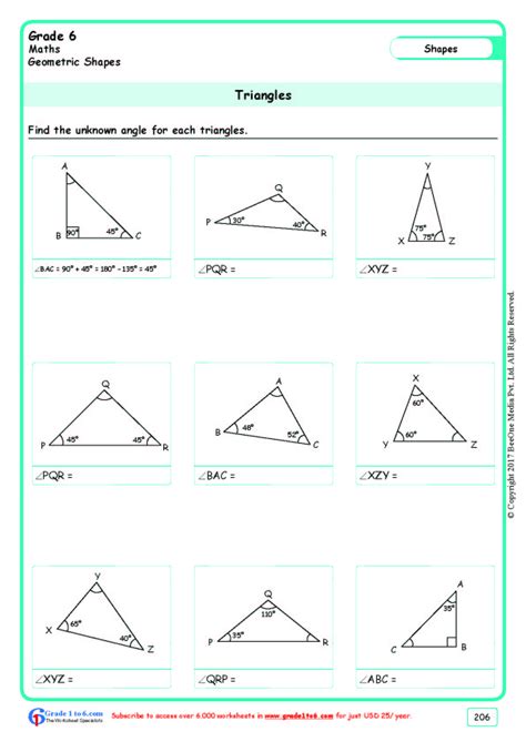 7th Grade Math Angles Worksheets Pdf