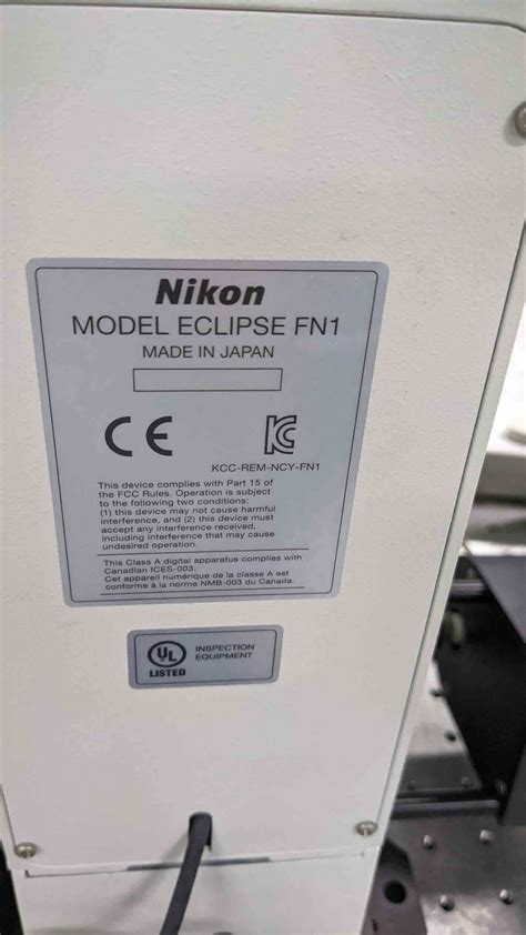 Nikon Eclipse Fn1 Microscope Used For Sale Price 293636331 Buy From Cae