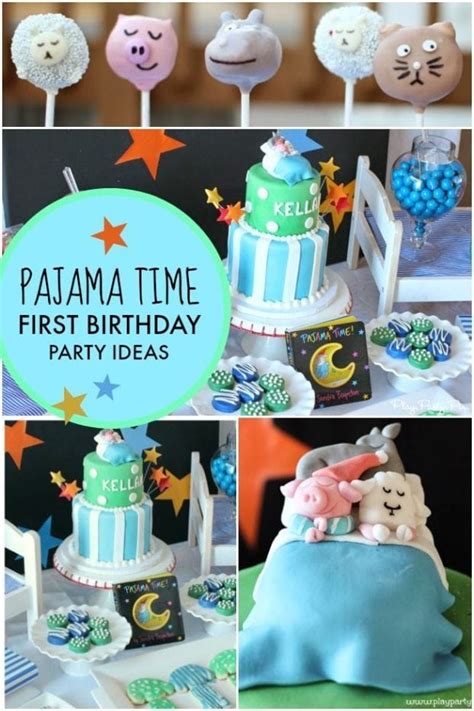 A Pajama Time Boy S 1st Birthday Party Spaceships And Laser Beams