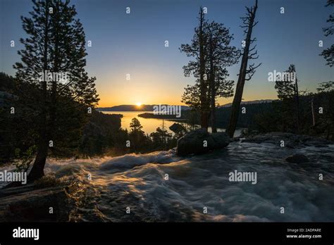 Sunrise Over Eagle Falls Emerald Bay Lake Tahoe California Usa