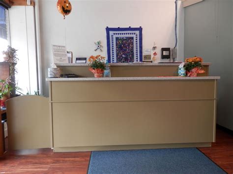 Custom Commercial Design Solution Receptionist Counter Desk By