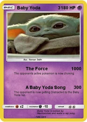 Check spelling or type a new query. Pokémon Baby Yoda 3 1 1 - The Force 1000 - My Pokemon Card