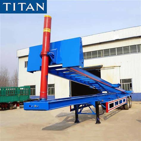 Titan 3 Axles Tractor Tipping Container Tipper Chassis For Sale China