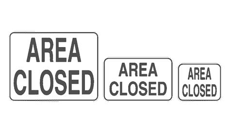 Area Closed Sign Ioadventure