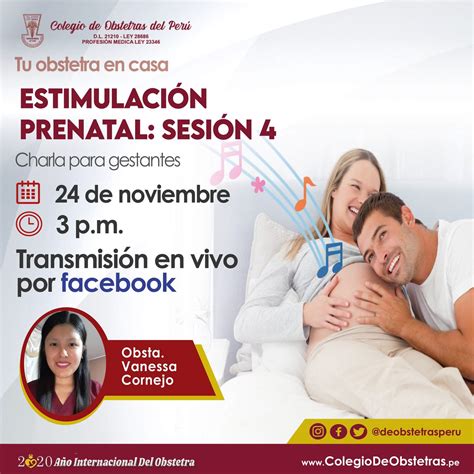EstimulaciÓn Prenatal SesiÓn 4 Colegio De Obstetras Del Perú