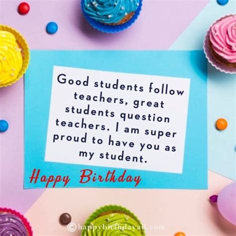 81 Birthday Wishes For Students From Teacher And School