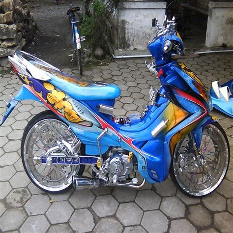 10 Gambar modifikasi jupiter z1 racing ala thailook velg jari jari terkeren