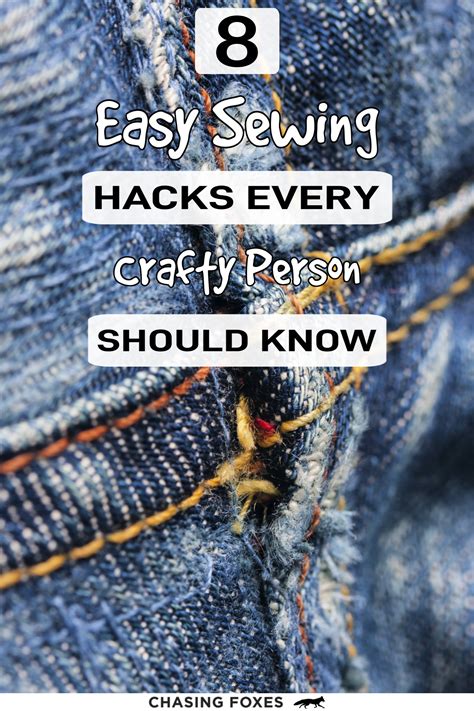 8 Easy Sewing Hacks Easy Sewing Hacks Easy Sewing Sewing Hacks