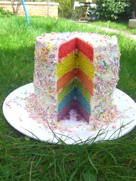 Easy 6 Layer Rainbow Cake Step By Step Recipe Rainbow Cake Cake