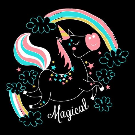 Premium Vector Hand Drawn Cute Unicorn Illustration