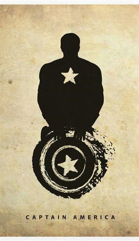 Captain America Silhouette Art Work Superhero Artwork Captain