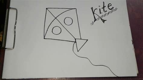 How To Draw A Kite For Kids 🌟 Youtube