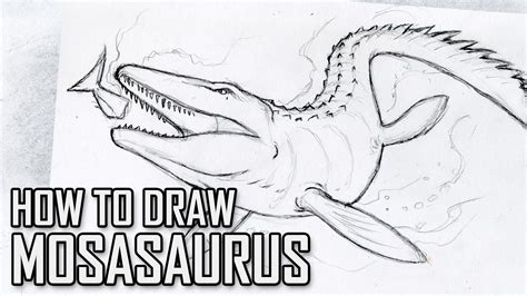 Free download 40 best quality lego jurassic world coloring pages at getdrawings. How To Draw Mosasaurus from Jurassic World - Tutorial ...