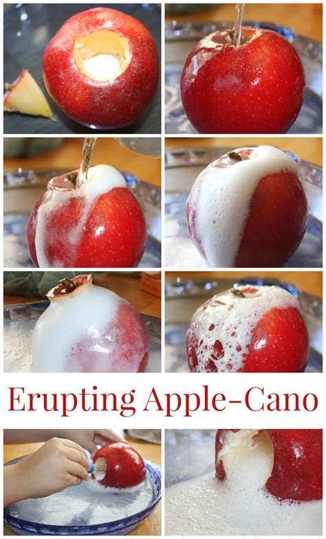 Erupting Apple Science With An Apple Volcano Apple Science