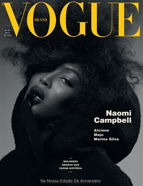 Naomi Campbell Em Dose Tripla No Aniversário Da Vogue Capas De Revista Da Vogue Naomi