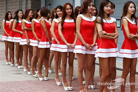 Grid Girls At Korean Gp