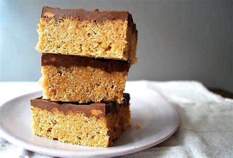 Peanut butter lovers will adore these no bake peanut butter rice krispie bars! Scotcheroos (Rice Krispie Treats with Peanut Butter and ...