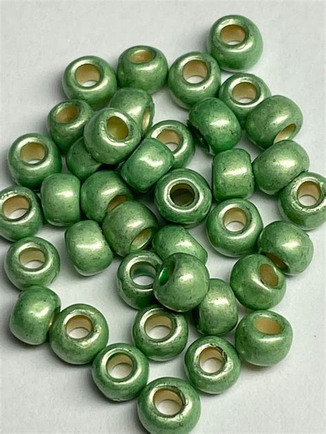 Toho Pf560f Matte Lime Galvanized Permafinish Japanese Seed Beads 6 0 8 0 11 0 15 0 In 2022