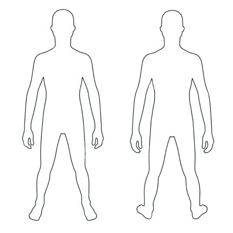Male Body Outline Drawing Free Download On Clipartmag