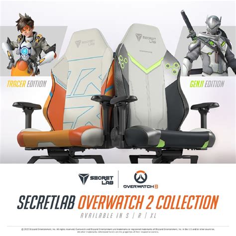 Secretlab Overwatch 2 Collection Revealed Tracer Genji Gaming Chairs