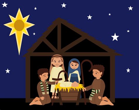 Jesus Birth Drawing Free Image Download