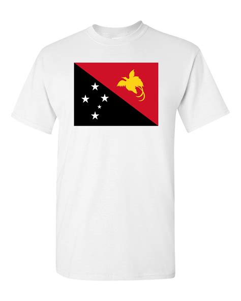Papua New Guinea Country Flag Adult Dt T Shirt Tee