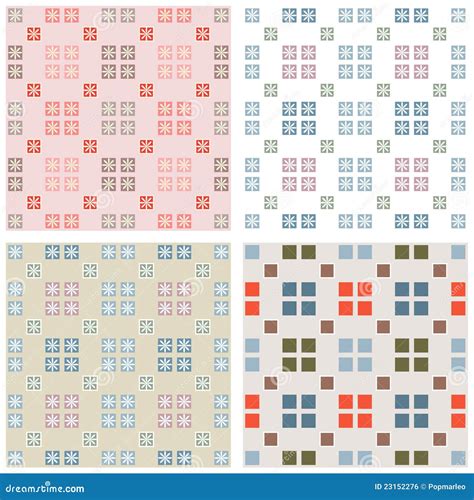 Squares Mosaic Pattern Stock Vector Illustration Of Decorative 23152276