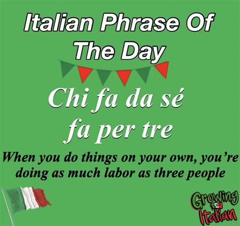 Phrase Of The Day Italian Phrases Quote Of The Day