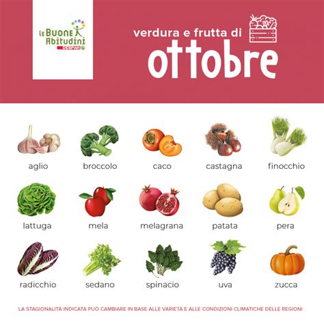 Il Carrello Di Stagione Verdura E Frutta Del Mese Di Ottobre